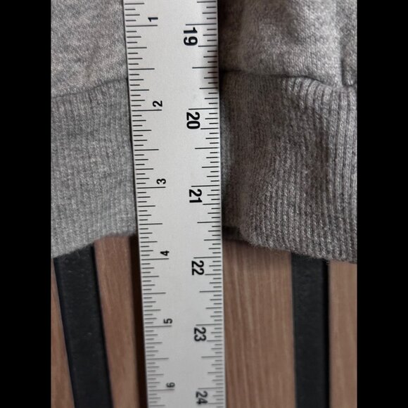 A.L.C. Sweater XS Womens Gray One Cold Shoulder French Terry Hoodie Pullover - Picture 4 of 7